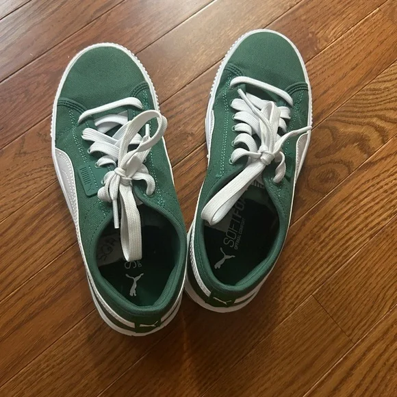 Green Puma shoes men’s size 5.5 (size 7 in women’s) - Picture 3 of 6